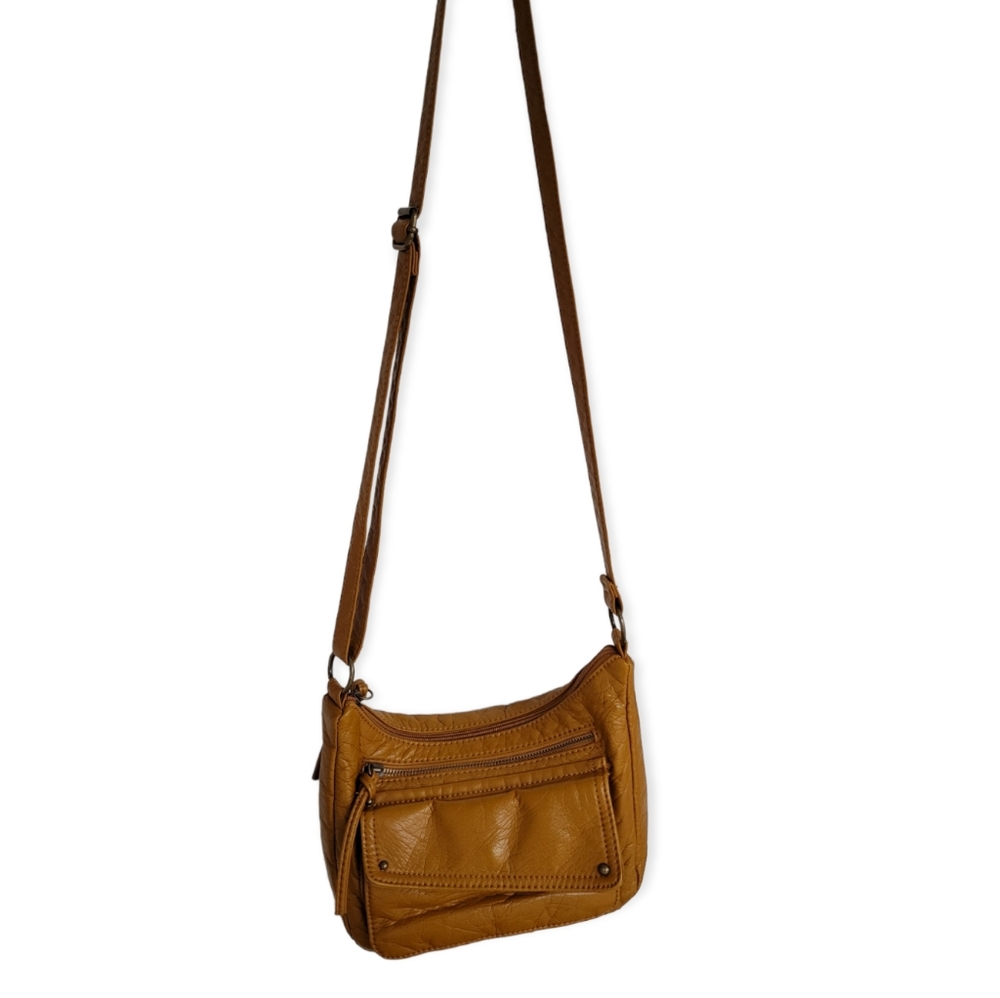 Bueno Camel Light Brown Faux Leather Purse